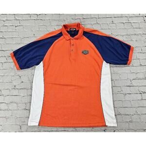 College Classics Shirt Orange Blue White Short Sleeve Florida Gators Polo MENS M